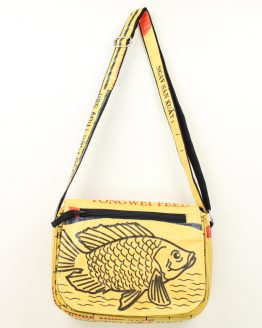 Handtasche Fisch gelb