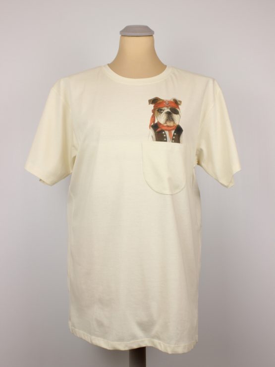 T-Shirt - Piraten Hund - Pocket Print