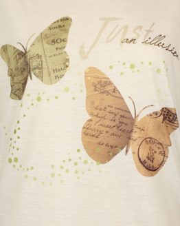 T-Shirt - Schmetterling pastell