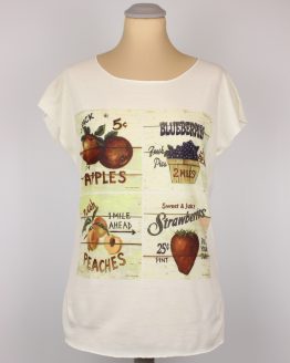 T-Shirt - Vintage Obst-Kacheln
