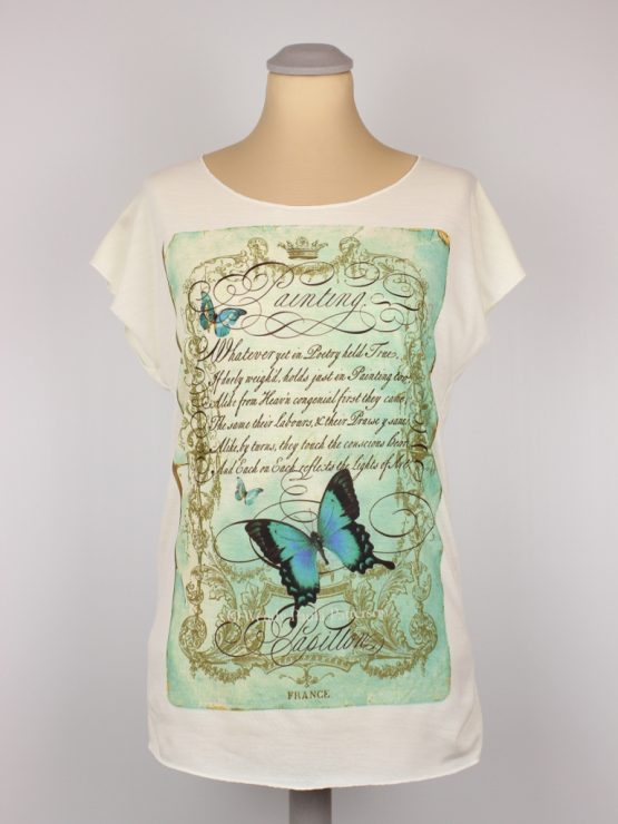 T-Shirt - Vintage Schmetterling Gedicht