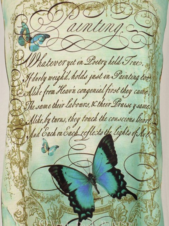 T-Shirt - Vintage Schmetterling Gedicht