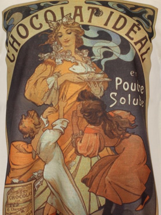 T-Shirt - umgenäht - Chocolat Vintage Werbung