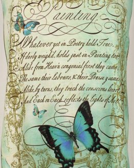 Tanktop - Vintage Schmetterling Gedicht türkis