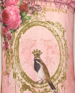 Tanktop - Vintage Vogel in pink